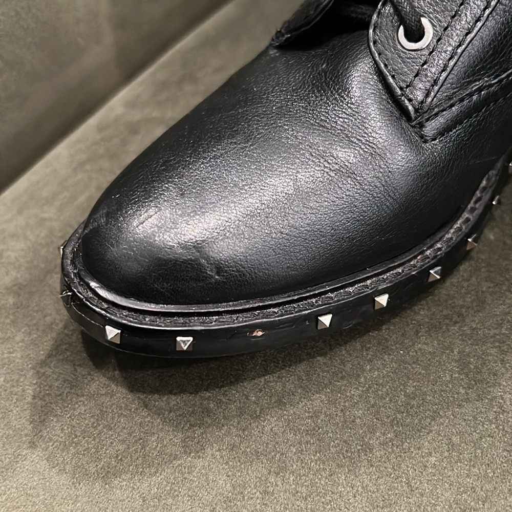 Vince Camuto Talorini Leather Combat Boots - Picture 12 of 13